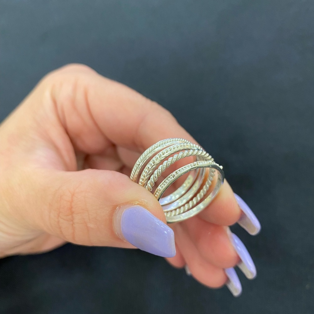 Sterling Silver Ring stack - Picture 5 of 5